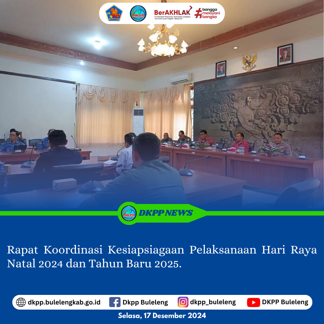 Rapat Koordinasi Kesiapsiagaan Pelaksanaan Hari Raya Natal 2024 Dan