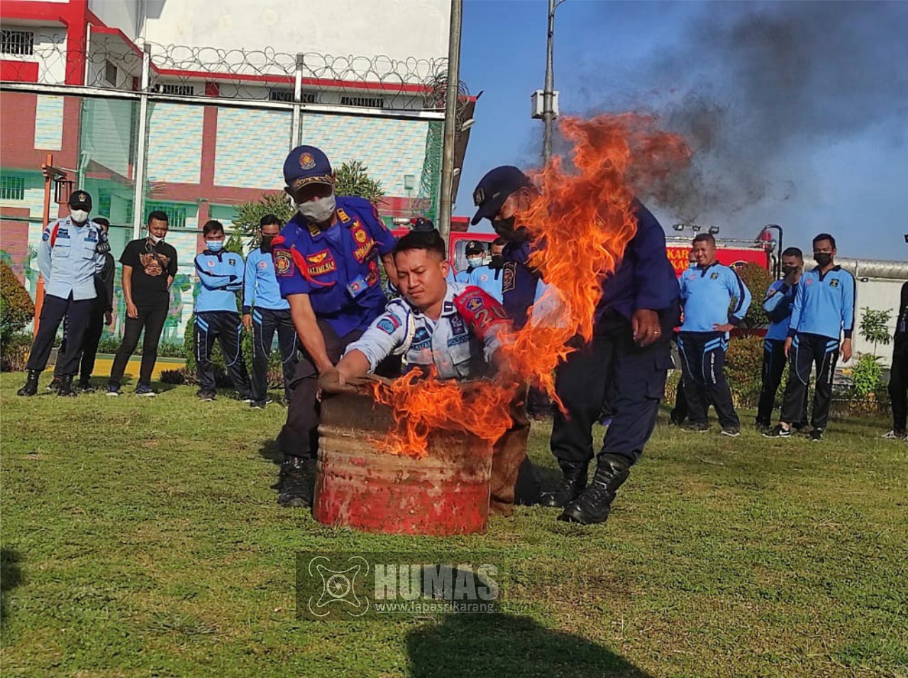 Antisipasi Kebakaran Lapas Cikarang Latih Pegawai Dan Warga Binaan