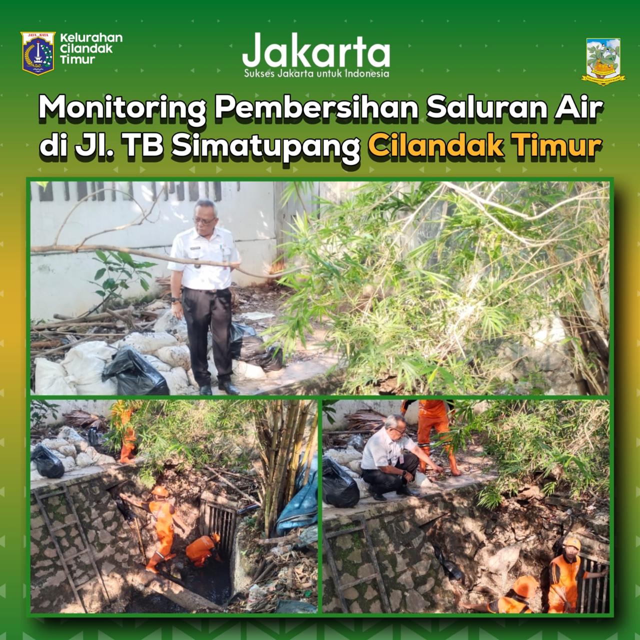 Pembersihan Saluran Air Kelurahan Cilandak Timur