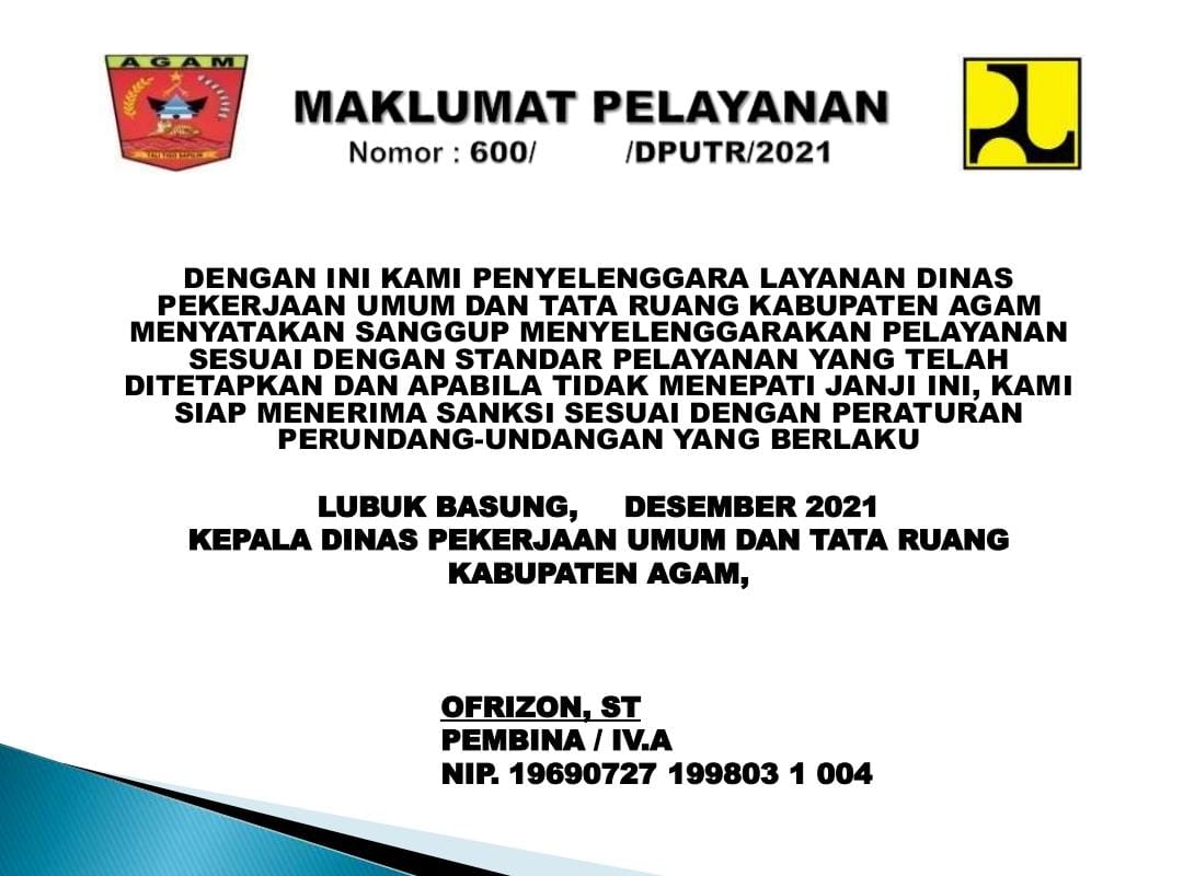 Standar Pelayanan Persetujuan Bangunan Gedung PBG Dinas Pekerjaan