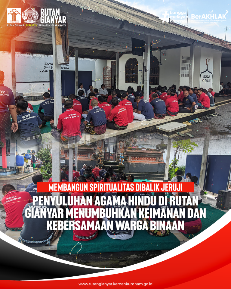 Membangun Spiritualitas Dibalik Jeruji Penyuluhan Agama Hindu Di Rutan