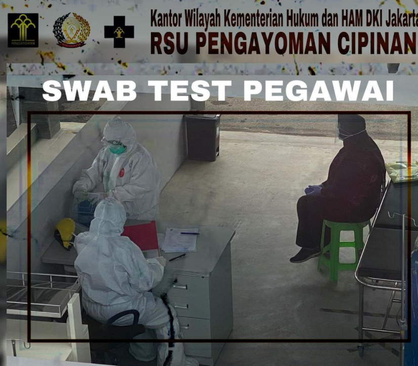 SWAB TEST PEGAWAI Rumah Sakit Umum Pengayoman Cipinang