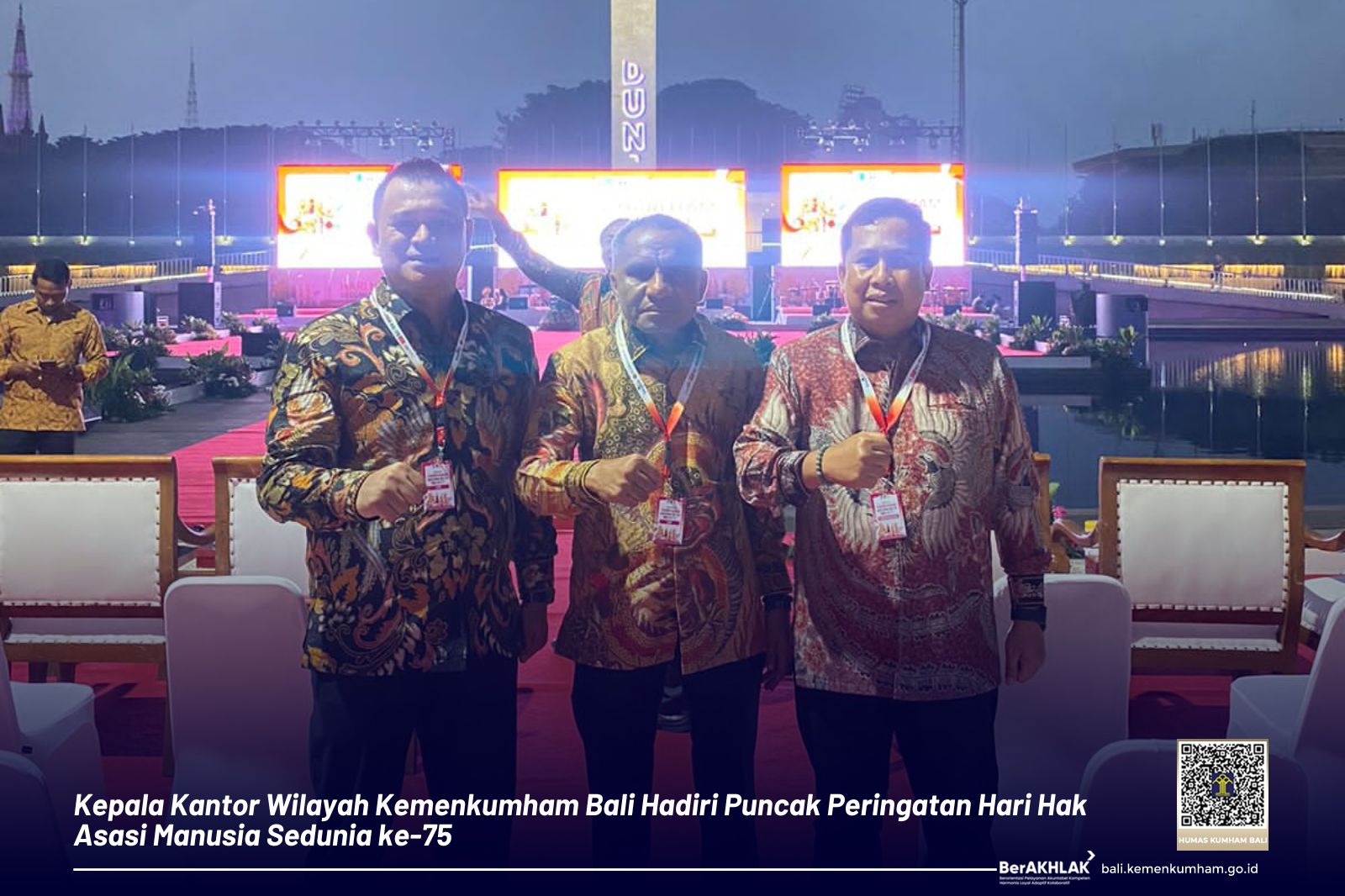 Kepala Kantor Wilayah Kemenkumham Bali Hadiri Puncak Peringatan Hari ...