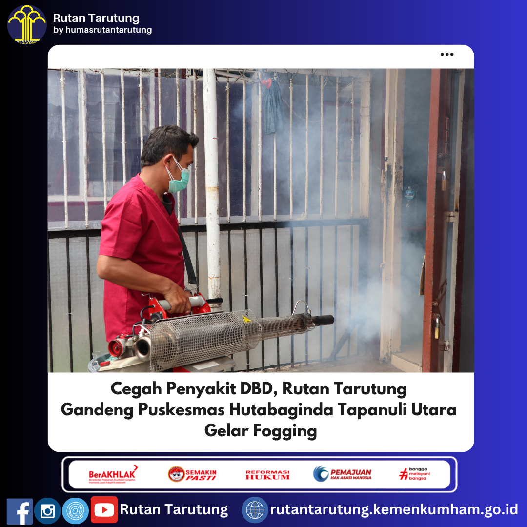 Para prevenir el dengue hemorrágico, el Centro de Prevención de Tarutung realiza nebulizaciones en colaboración con el Centro de Salud Comunitario de North Tabanuli Hutabaginda.