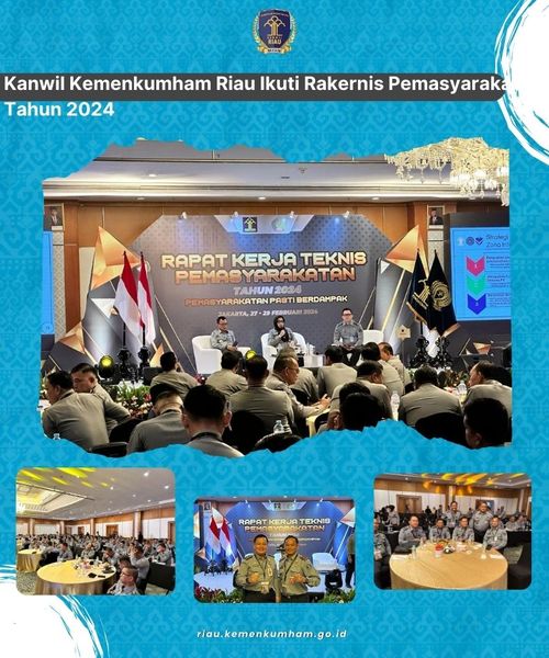 Kanwil Kemenkumham Riau Ikuti Rakernis Pemasyarakatan Tahun 2024 ...