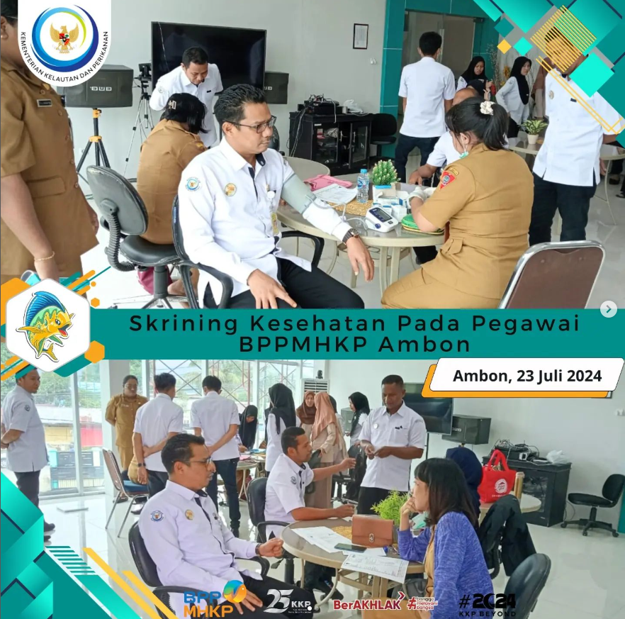 Bppmhkp Ambon Mengikuti Kegiatan Pemeriksaan Kesehatan Oleh Tim