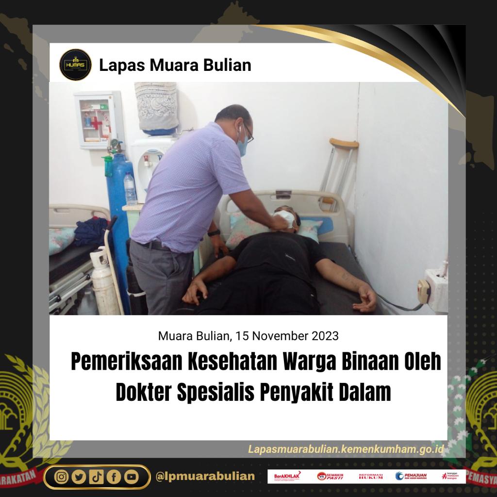 LAPAS MUARA BULIAN KEMBALI GANDENG DOKTER SPESIALIS PENYAKIT DALAM ...