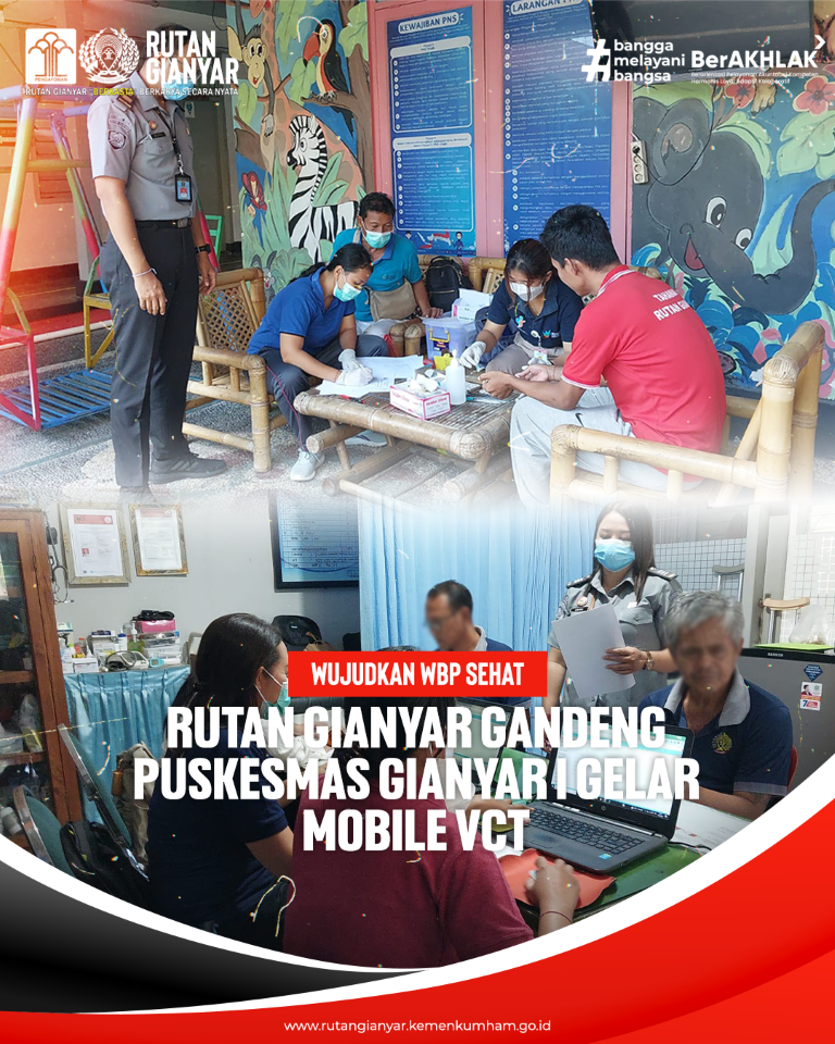 Gianyar Detention Center Conducts Voluntary Counseling and Testing (VCT) for HIV/AIDS Prevention