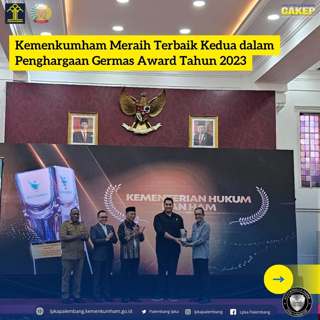 Kemenkumham Meraih Terbaik Kedua Dalam Penghargaan Germas Award Tahun ...