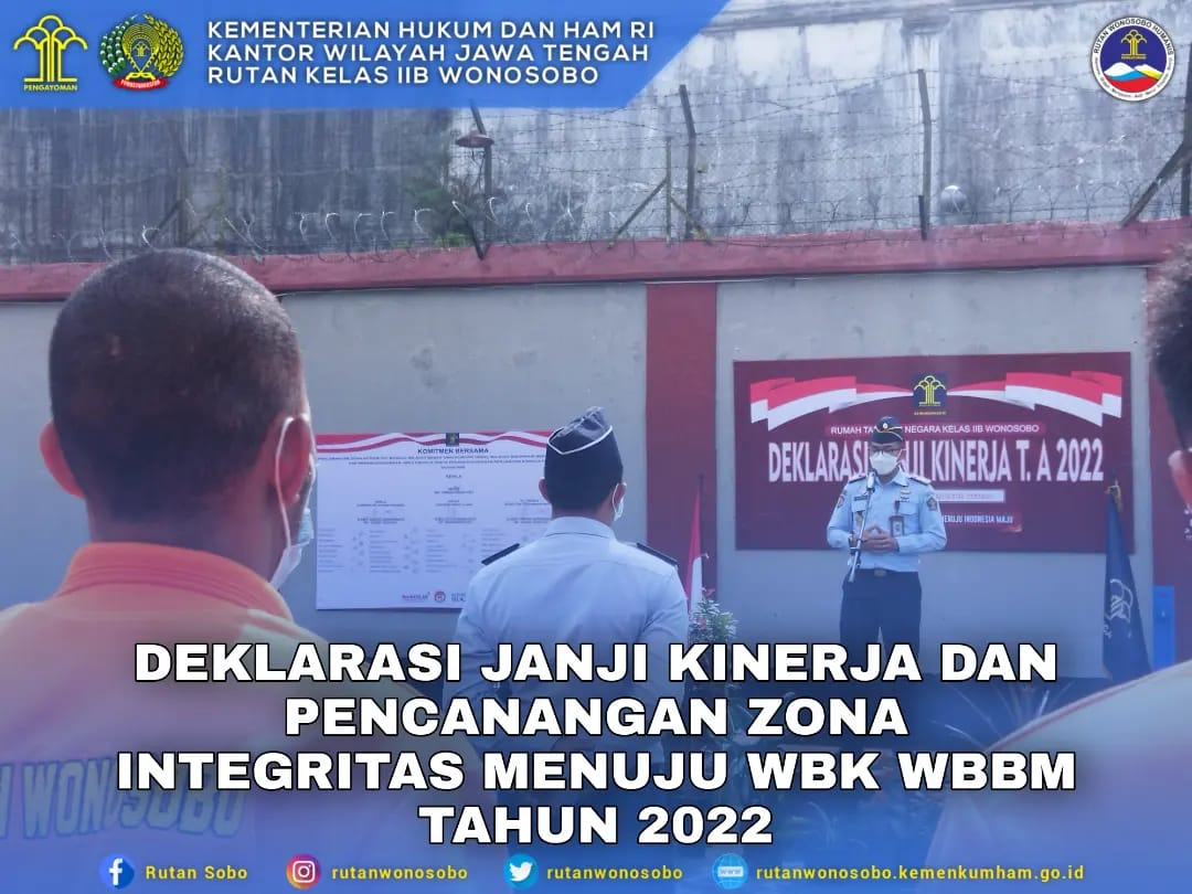 Rumah Tahanan Negara Kelas IIB Wonosobo Melaksanakan Kegiatan Komitmen ...