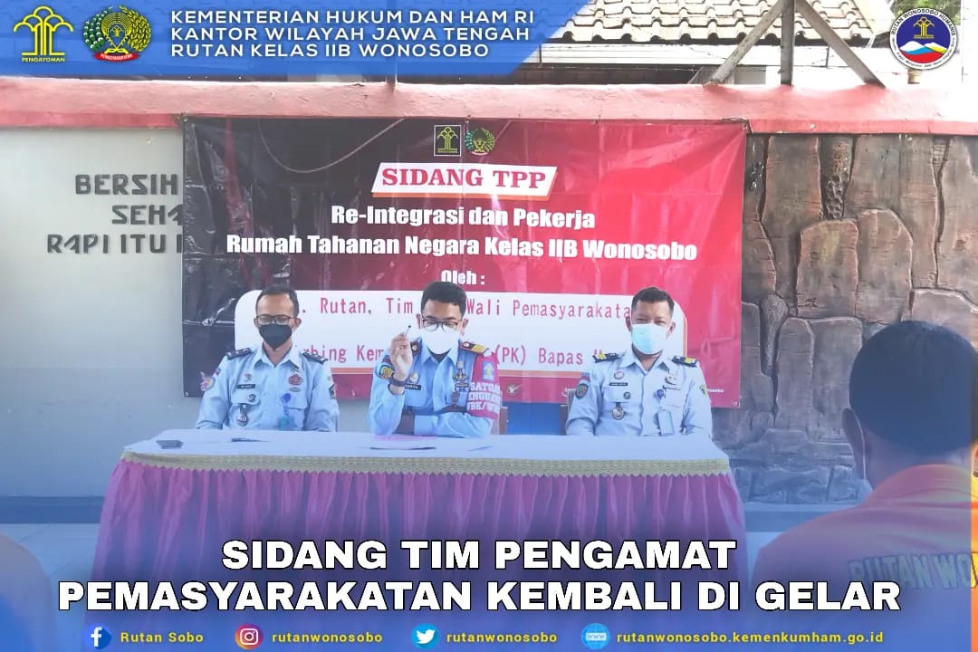 Rutan Kelas IIB Wonosobo Melaksankan Sidang Tim Pengamat Pemasyarakatan ...