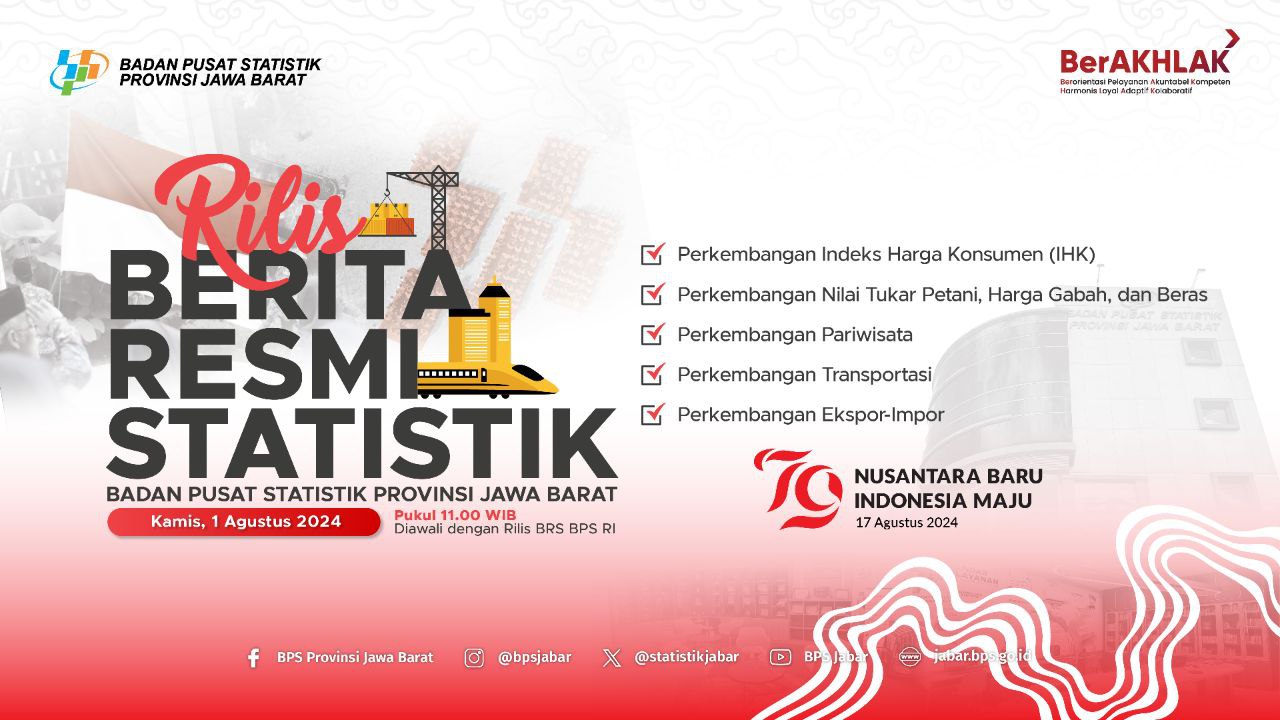 Rilis Berita Resmi Statistik BPS Provinsi Jawa Barat 1 Agustus 2024 ...