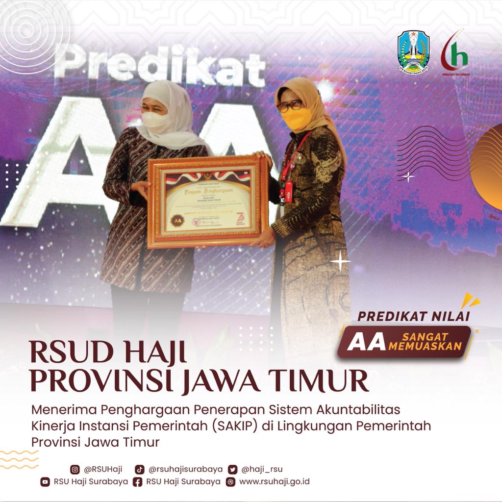 RSUD Haji Provinsi Jawa Timur Terima Penghargaan Pelaksanaan Percepatan ...