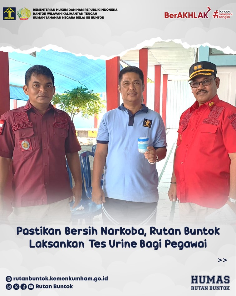 Pastikan Bersih Narkoba, Rutan Buntok Laksankan Tes Urine Bagi Pegawai ...