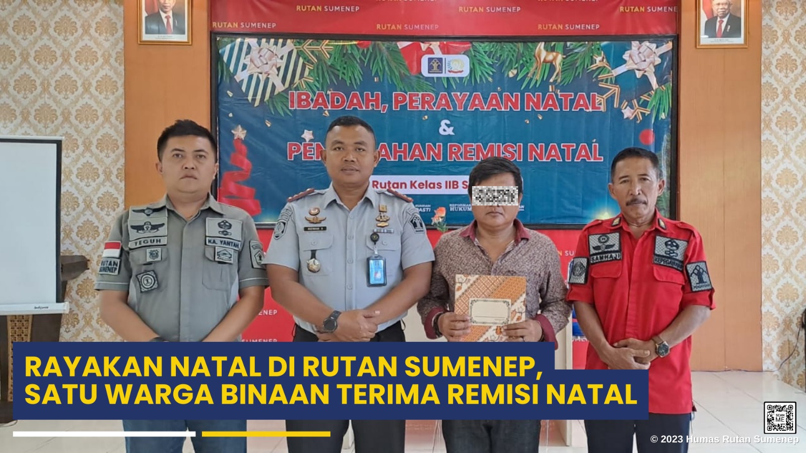 Rayakan Natal Di Rutan Sumenep, Satu Warga Binaan Terima Remisi Natal ...