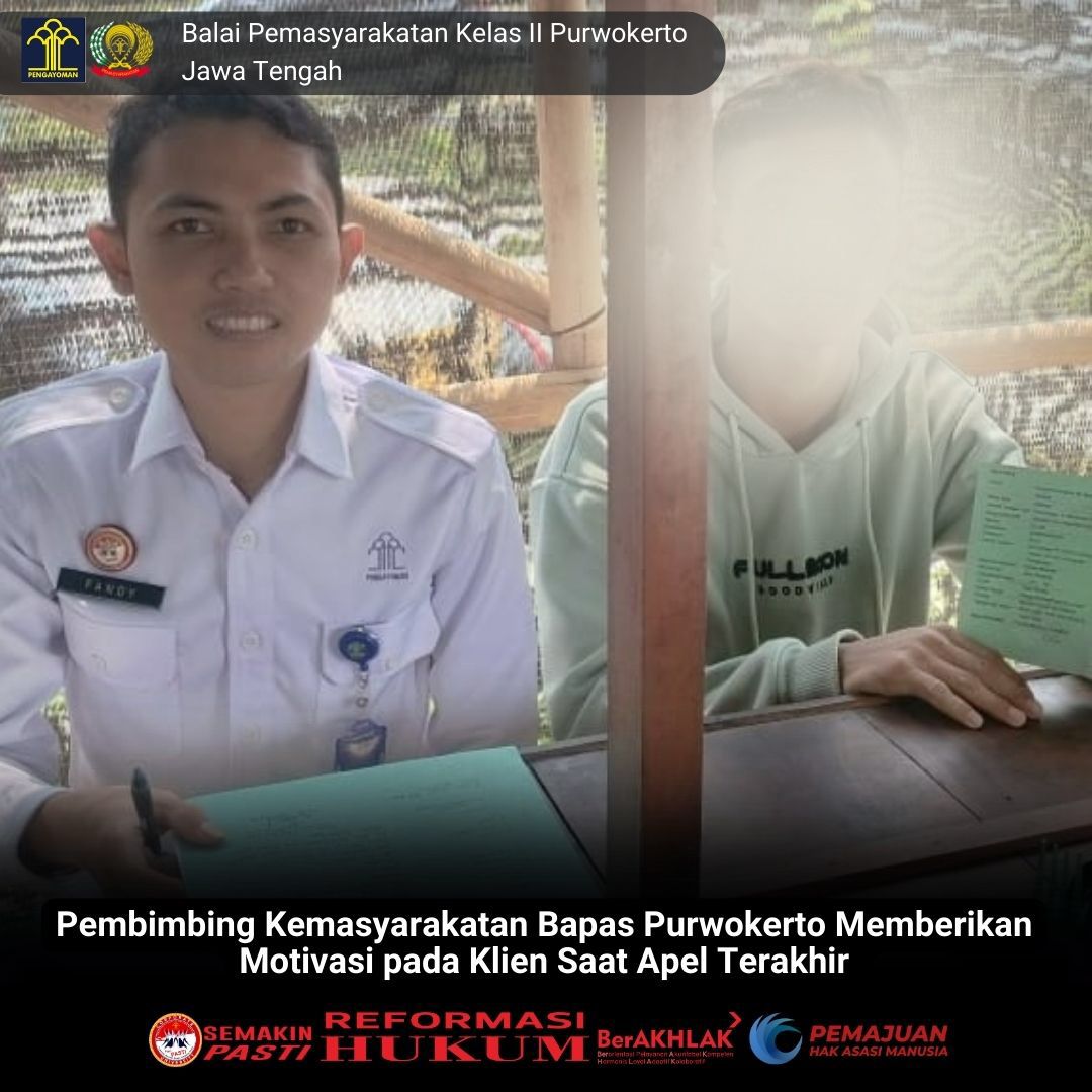 Pembimbing Kemasyarakatan Bapas Purwokerto Memberikan Motivasi Pada ...