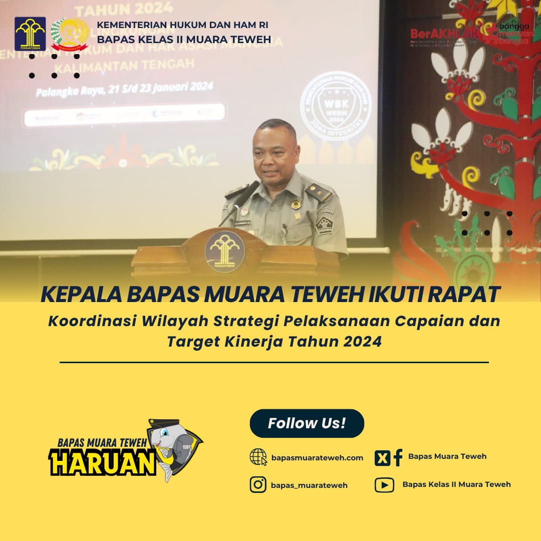 Kepala Bapas Muara Teweh Ikuti Rapat Koordinasi Wilayah Strategi ...