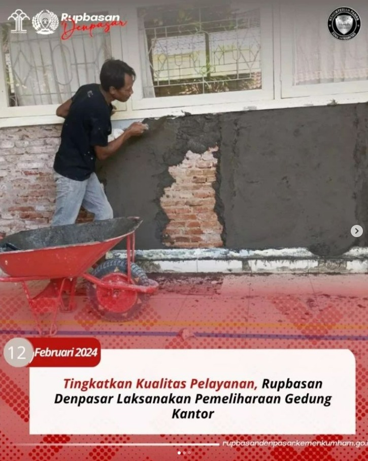 Tingkatkan Kualitas Pelayanan Rupbasan Denpasar Laksanakan Pemeliharaan ...