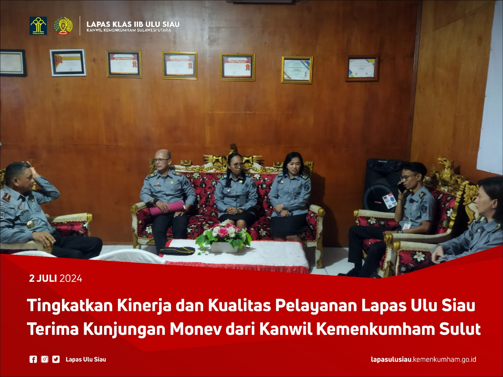 Tingkatkan Kinerja Dan Kualitas Pelayanan Lapas Ulu Siau Terima ...