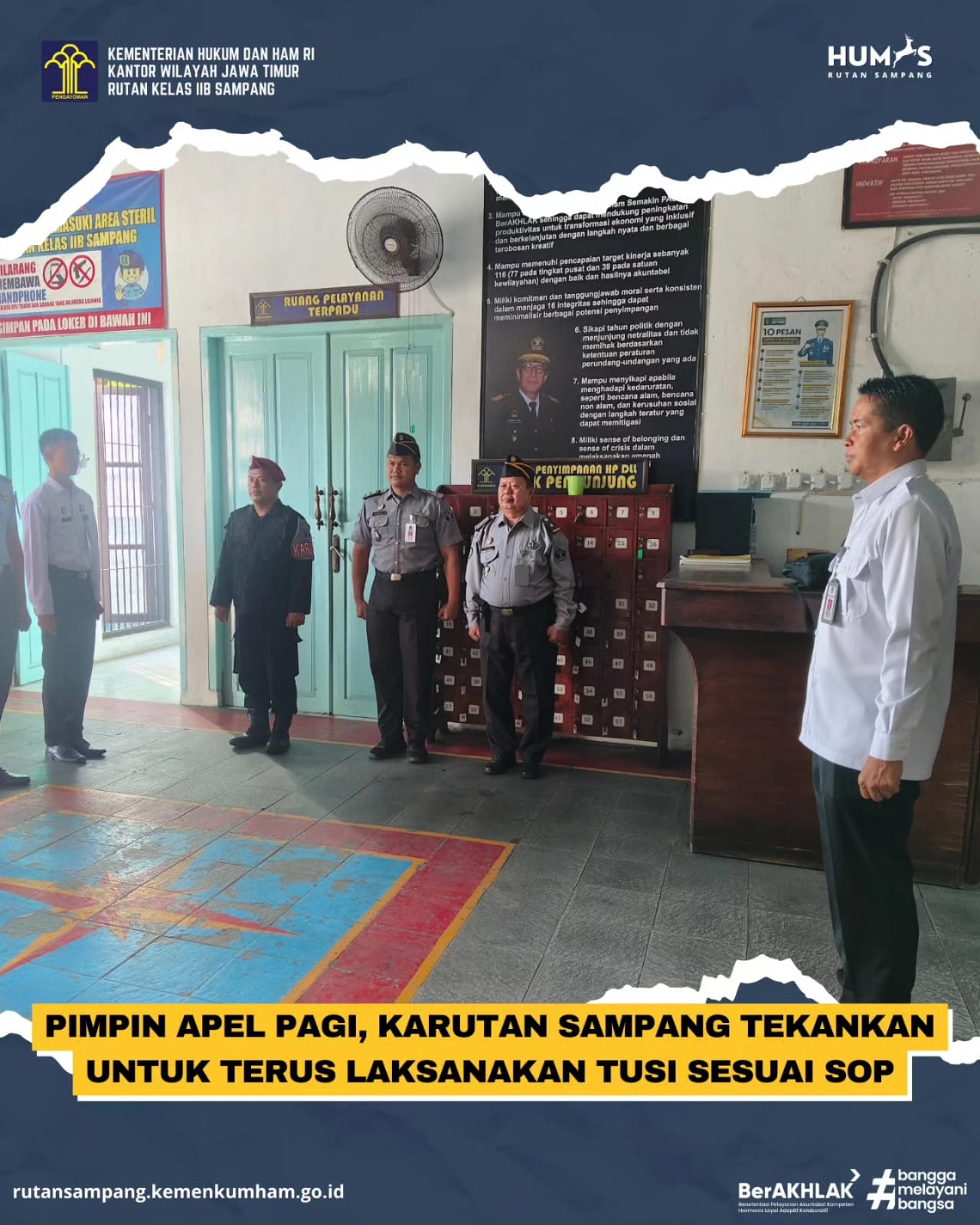 Pimpin Apel Pagi, Karutan Sampang Tekankan Untuk Terus Laksanakan Tusi ...